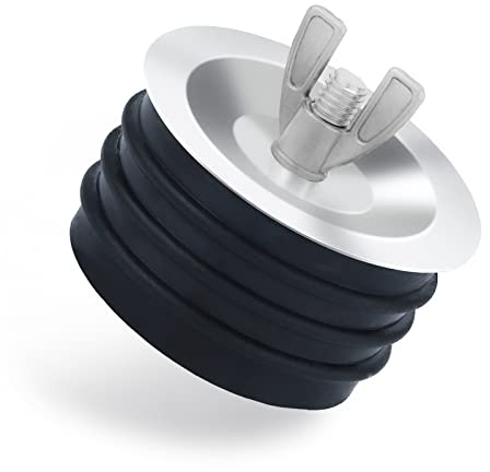 4 inch Sewer Cleanout Cap, Practical Expansion Pipe Plug Durable Sewer Pipe Plug Sewer Cleanout Cover Mechanical Test Plug with Wing Nut Suitable for Most Pipes Sink Pools