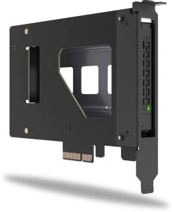 ICY DOCK Wechselrahmen/Adapterkarte für eine PCIe 4.0 U.2/U.3 NVMe SSD in einem PCIe x4 Slot - ExpressSlot Elite MB111VP-B