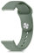 Amzpas 20mm 22mm Armband, Silikonarmband, Schnellverschluss Uhrenarmband, Weiches Silikon Sport Ersatzarmband für Damen Herren, Olivgrün 22mm