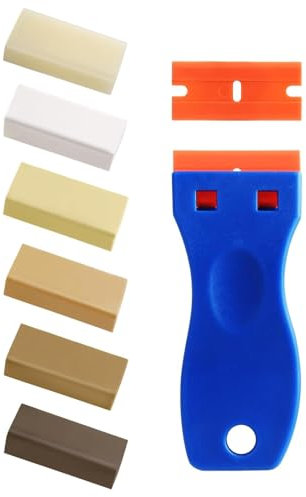 10 Stück Hartwachs Reparaturset, Große speicherkapazität Laminat reparaturset mit Hoher Härte, zum Entfernen von Kratzern und Löchern in Holz, Vinyl, Parkett, Fliesen, Möbeln, Arbeitsplatte