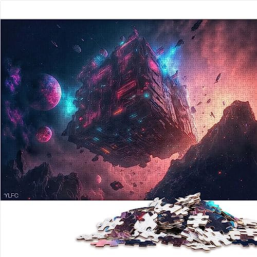 Cities in The Sky 1000-teiliges Puzzle für Erwachsene, Holzpuzzle, Familienspiel für Erwachsene und Kinder, 19,7 x 29,5 Zoll