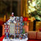 Avilia Animiertes Weihnachtsdorf mit LED-Lichtern - Festliche Atmosphäre zu Hause - 27 x 18 cm