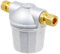 SPARES2GO Filtre de chaudière 3/8 en aluminium pour chauffage central au mazout + 2 connecteurs de compression de 10 mm