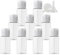 PQPAUTY 24 pièces 10ml Transparent Vide Plastique Bouteille avec Transparent Bouchon à Bascule de Lotion pour lotions crèmes gels shampooing