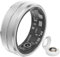 Smartringe für Herren Damen Smart Ring Android iOS Fitness Tracker Ring Bluetooth Herzfrequenzmessung Smartring Schrittzähler Ring Schlaf Tracker Gesundheitsring mit App Fitness Ring Silber Gold
