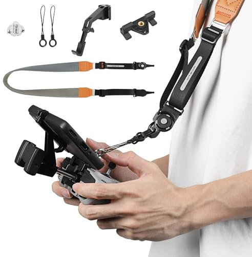 RCGEEK Cordino per controller DJI RC N2/N1/N1C, tracolla per DJI NEO/Mini 4K/3 Pro/3/Mavic 3/2/2 SE/Air 3 Drone Telecomando Accessori