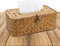 Rechteckige Taschentuchbox aus Seegras, Handgewebt Kosmetiktücherboxen Taschentuchhalter, Dekorativer Gewebter Papierhalter, Aufbewahrungskorb aus Rattan mit Deckerl für Esszimmer Auto Büro, 23x13x9cm