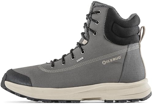 Icebug Lunne NT – Damen & Herren Herbst-Winterstiefel mit Fleecefutter, wasserdicht & rutschfest – Grau, EU 43