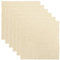 6 Stück Stoffservietten 42 X 42cm Servietten Stoff Baumwoll Stoffservietten Mit Fransen Weich Baumwoll Abendessen Cloth Servietten für Tischdekoration, Hochzeit, Abendessen (Khaki)