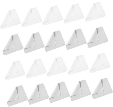 FRCOLOR 20pcs Microfiber Lens Cleaning Cloths Soft Eyeglass Wipes for Glasses Scratch Bulk Pack