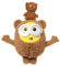 MINISO Minions Kuscheltier, 11 inch Minions Figuren Bob, Niedliches Minio Bob Kuscheltier zum Kuscheln und Spielen, Weiche Bob Kleidungswechsel Plüschtier, Pudgy Minion Plush für Geburtstag Geschenk