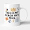 Victorian Printing Co - This is My Beach Hut Mug - Funny Gift Seaside Mug, Ceramic, 11fl.oz.