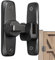 Ruwshuuk Fermo basculante – fermo per cancello basculante robusto | Materiale antifurto, fermo per porta girevole a 90°/180° per cancello, fienile, garage, giardino, recinzione, capanno da giardino,