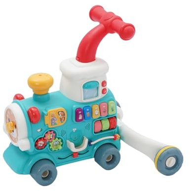 3-in-1 Baby Lauflernwagen, Multifunktionales Lauflernhilfe mit 10+ Pädagogischen Spielmodi, Licht & Musik, Sprühnebel-Effekt, Einstellbare Geschwindigkeit, Gehfrei Baby für Kleinkinder ab 6 Monaten