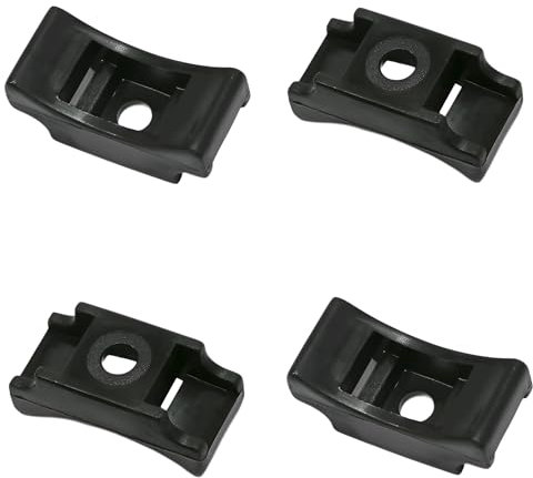 TERF® 20 Pcs Black Screw Mount Cable Tie Bases - Cable Ties up to 13mm Wide - 6mm (M6) Screw Hole - Saddle Mount Cable Tie Fixings for Home Office Workshop Warehouse DIY Use