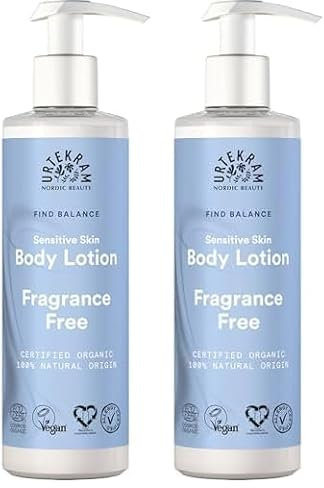 Urtekram Bio-Bodylotion ohne Parfüm - Natürlich und parfümfrei für empfindliche Haut (245 ml, 2er Pack)