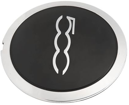 4 Pezzi Coprimozzo Ruota Centrale per FIAT 500 2012-2022 (B), Tappi Copricerchi Stabili Coprimozzi per Auto di Ricambio per Centri Decorazione Della Ruota,B