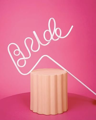 White Bride Straw – Hen Do & Bridal Shower Party Accessory – Bride to Be Gift Idea – Fun Hen Night Decoration for Cocktails, Prosecco & Party Drinks