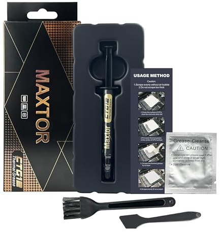 Maxtor CTG12 High Performance Heat Sink Compound Thermal Paste for Cooling All Processors,CPU,GPU，PC,PS4,PS5,Xbox，Ovens，Non-Conductive
