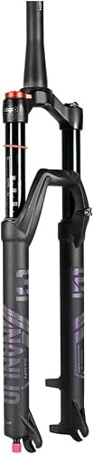 CuNtoHHH Mountain Bikes Forcella Ammortizzata 26 27.5 29 Pollici Forcella ad Aria 140 mm di Escursione 1-1/2 Forcella Anteriore per Bici conica Freno a Disco Forcelle per Bici 9 * 100 mm QR Regolazi