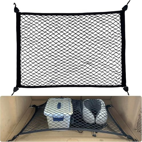 Kofferraumnetz für Mercedes Vito/V Klasse / W447 / BJ ab 2014, Auto Gepäcknetz elastisch Autonetz Kofferraum Tasche Organizer Transportnetz Ladungssicherung Netz