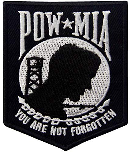 POW MIA Sie Sind Nicht Vergessen Emblem Gesticktes Eisen auf Nähen auf Patch