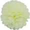 10 Papier Pompons 35cm NEU (Creme/hellcreme 820) // Pompoms Bommel Kugel Seidenpapier Pom Pom Deko Hängedeko Raumdeko Blumen Pompon