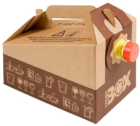 Bag In Box 5 L - 160 Oz Marrón Cartón - 25 Un.