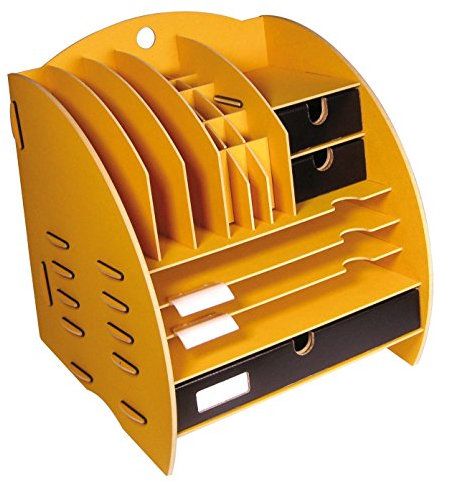 Werkhaus - Organizer Leo XL aus Holz in verschiedenen Farben (Goldgelb)