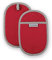 KitchenAid Asteroid Pot Holder 2-Pack Set, Fire Red, 6.5x10