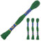 3 Docken Stickgarn je ca. 8m / Sticktwist 100% Baumwolle Stickerei verschiedene Farbwahl, Farbe :6872 dunkles grün