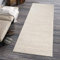 Carpeto Rugs Teppich Läufer Flur - Modern Teppichläufer - Kurzflor, Weich - Flurläufer für Wohnzimmer, Schlafzimmer - Teppiche - Meterware - Creme Weiß - 80 x 600 cm