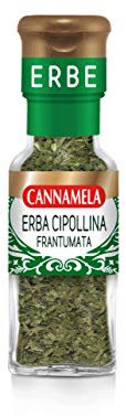 Cannamela, Linea Maxi Oro, Erba Cipollina Essiccata, Confezione da 10g, Sapore Delicato, Utile per Insaporire Insalate e Salse a Base di Yogurt, si Abbina a Formaggi, Torte Salate e Pesce
