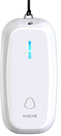 AVICHE M5 Necklace Wearable Mini Personal Air Purifier with USB | Negative Ion Generator | Purifies Air Eliminating Germs, Dust, Viruses, Bacteria, Allergens, Mold, Odors, and More (White)