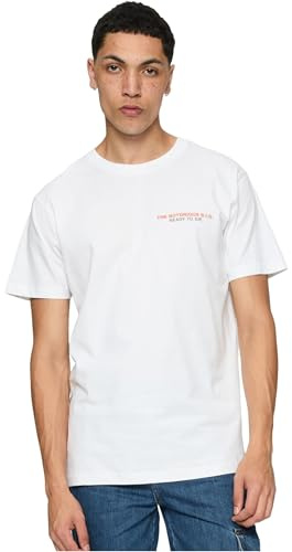 Mister Tee Herren T-Shirt Notorious Big Ready to Die Tracklist Tee White M