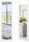 RELAX4LIFE Miroir Mural Suspendu avec Crochets de Suspension, Miroir Accroche Porte en Pleine Longueur Réglable en Hauteur, Convient pour Chambre, Salon, (120 x 37cm, Blanc)