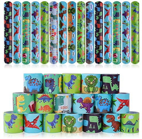 flintronic Braccialetti Slap, 30Pezzi Slap Bracelets, Bracciali a Scatto, Schiaffo Bracciali Gadget per Compleanno Festa Bomboniere Regalo per Bambini Ragazze Ragazzi