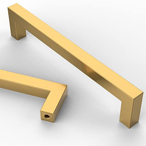 Astrée 5 Pack 160mm Gold Kitchen Handles - Stainless Steel Cupboard & Drawer Handles