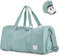 HYC00 Sporttasche Damen Reisetasche Handgepäck Flugzeug Weekender Bag Übernachtungstasche Schwimmtasche mit Nassfach & Schuhfach Trainingstasche Damen Krankenhaustasche Travel Duffle Bag,Hellblau