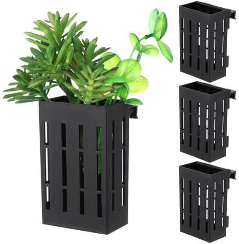 Alipis Soporte De Plantas De Acuario Colgante 5 Piezas con Agujeros para Crecimiento De Plantas Macetas Acuáticas para Decoración De Peceras Y Paisajismo