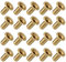 METALLIXITY Foro Passante Rivetto (2x4mm) 200pz, Rame Cavo Rivetto Dadi - per PCB Tavole, Ramato