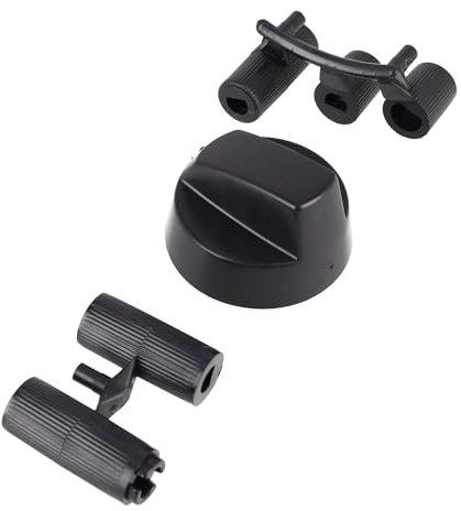 sparefixd for Whirlpool Cooker Oven Black Control Knob Knobs x 4