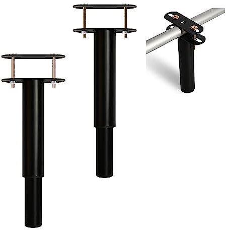 MYOYAY Verstellbare Beine für Betten, 180–330 mm, Metall, Möbelstützbeine, Fuß, einziehbar, strapazierfähig, Bett-Mittelrahmen, Lattenstützbein für Schrank, Sofa, Bettgestell, Ersatz (2 Stück)