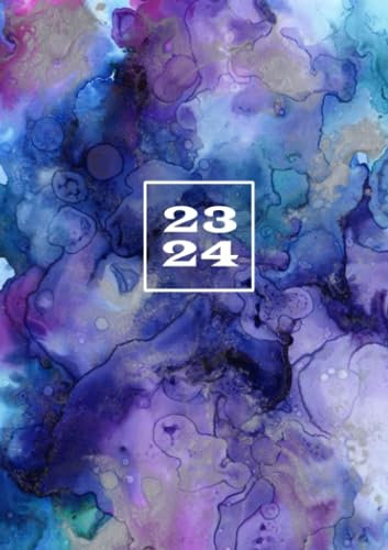 Lehrerplaner 23 – 24: Schulplaner für Lehrer ab September 2023 bis Juli 2024 | A5 Lehrerkalender mit Platz für Wochennotizen, Noten, Namen | ... Klassenliste & Notenliste | Aquarell Elegant