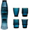 Lipitaley Lot de 4 verres à boire empilables en forme de poisson koï, verres à boisson colorés, verres nautiques, verres en forme de poisson pour décoration d'intérieur, bleu lac