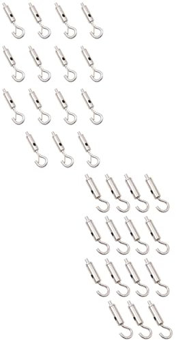 30 ganci regolabili per appendere quadri, ganci in acciaio inox, per appendere specchi, lampade a specchio, cartelloni pubblicitari, vasi da fiori (modello A + modello B)