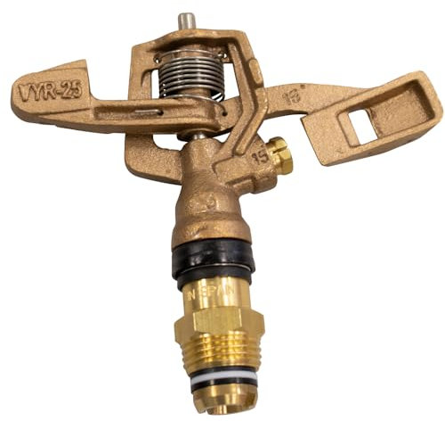 MS Bronze Kreis-Regner V25 1/2 Zoll AG Messing Edelstahl Bewässerung Vollkreis Teilkreis 12-19m Reichweite 800-3270L/h 1,75-5bar