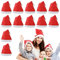 FTJKGH 12 Stück Weihnachtsmützen Übergröße Nikolausmütze für Erwachsene Weihnachtsmütze Familie Rote Santa Mütze Perfekt für Weihnachtsmann Kostüm Große Menge Nikolausmütze Set mütze weihnachten