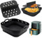 Accessorio friggitrice ad aria in silicone per Ninja Speedi 5.7L e COSORI 5.5L - Forma con divisore per cottura doppia senza ostacolare l'aria
