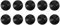 Ggnaxivs 10 X Caoutchouc Noir 27Mm Ventouse Clip Ventouse pour Pompe D'Aquarium